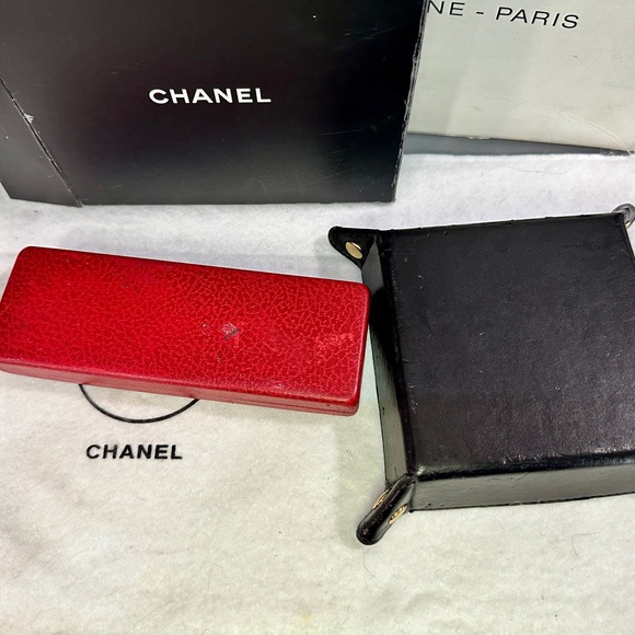 CHANEL desk set 24k pen set and coIn holder with box - Picture 3 of 4